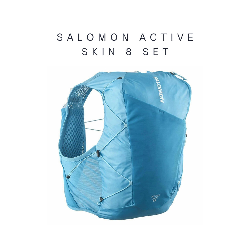 [พร้อมส่ง] SALOMON ACTIVE SKIN 8 SET BLUE DANUBE/Blue Curac LC2462200 เป้น้ำวิ่งเทรล