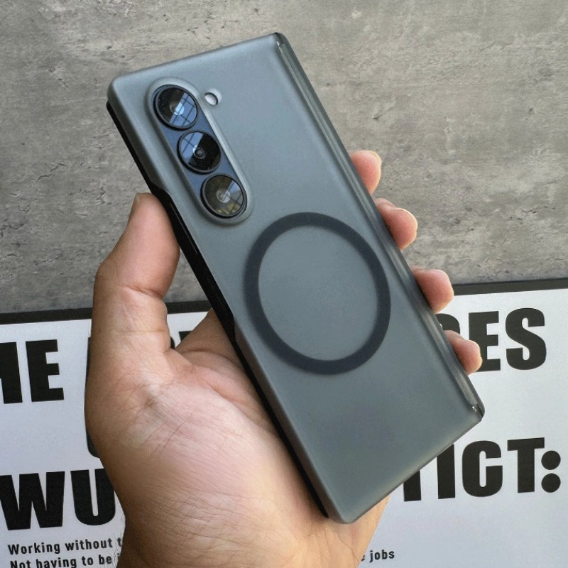 HOCE Slim Matte บานพับป้องกันแม่เหล็กสําหรับ Samsung Galaxy Z พับ 7 6 5 4 Fold7 ฝาครอบแข็งโปร่งใส