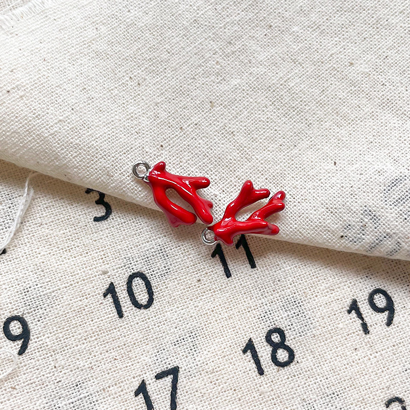 โลหะผสม Ocean Series Coral Penguin เปียโนแมงกะพรุน DIY Handmade อุปกรณ์เสริมจี้ลูกปัดเครื่องประดับสร้อยข้อมืออุปกรณ์เสริม - รูปที่ 5