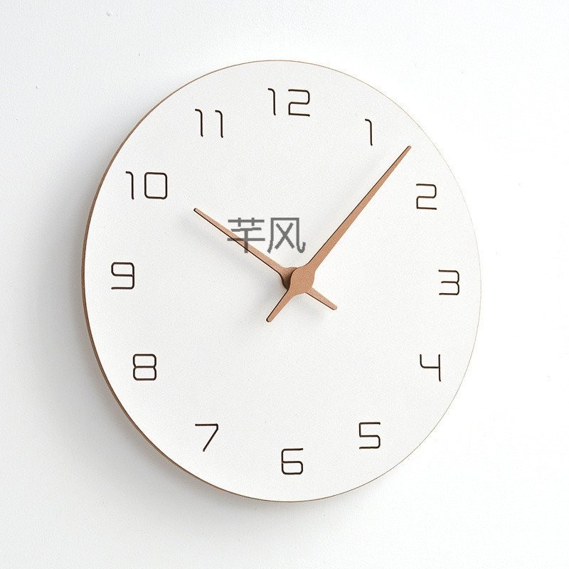 Q 2MJK นาฬิกาสร้างสรรค์ Nordic Wall Clock Guest โมเดิร์นในครัวเรือน Mute บรรยากาศไม้นาฬิกาแฟชั่นร้อย
