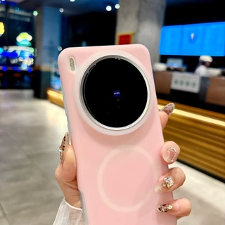 Sunyi สําหรับ X300 X200 Ultra VIVO X100 S Pro X200 Pro mini X200S เคสซิลิโคนสีพาสเทลแม่เหล็ก - กันกระแทกและป้องกันการเหลือง