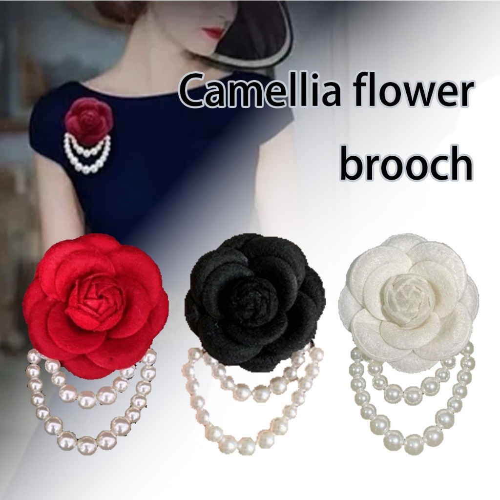 เข็มกลัดดอกไม้ติดหน้าอก DIY ติดเสื้อ ประดับไข่มุก หมุด หรูหรา เครื่องประดับสำหรับผู้หญิง
 - รูปที่ 2