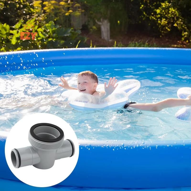 EZY 1.5 "ถึง 1.25" T-Joint Pool Hose Connector (P61408) - อะแดปเตอร์ 3 ทางพร้อม O-Rings สําหรับปั๊มก