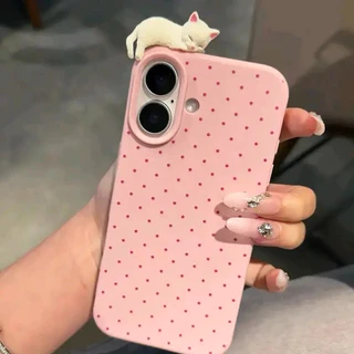 เคสโทรศัพท์ For iPhone 11 13 16 pro max Case iPhone 13 17 15 pro max 12 14 13 pro max 16 13 Pro อุปกรณ์น้องแมว การ์ตูน