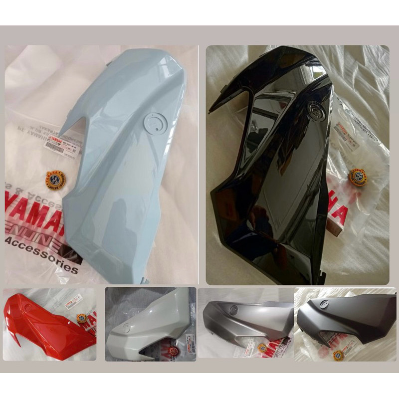 Body Cowling / Front Left Wing Body NMAX NEO / TURBO Black Matte / Silver / White Original YGP BLS-F8351