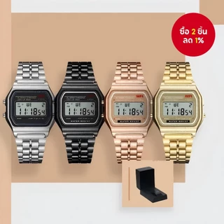 Best-Selling Vintage WR นาฬิกากันน้ํา Unisex - ดีไซน์เก๋ๆ Casual Digital Design,Minimalist for All