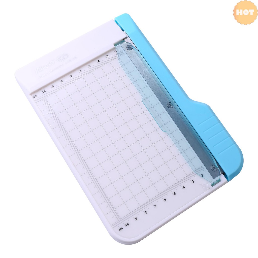 [2025 ใหม่] KW-trio Mini Paper Trimmer 6 นิ้ว Guillotine เครื่องตัดกระดาษความจุ 10 แผ่นพร้อมตาราง Li