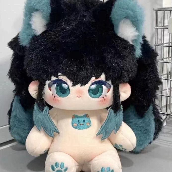 Demon Slayer Muichiro Tokito/ต้นฉบับน่ารักDemon Slayer Tokito Muichiro Attibuteผ้าฝ้ายตุ๊กตา 20 ซม.ต