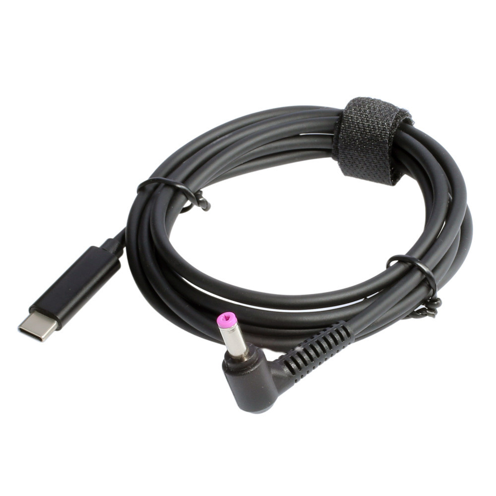 1.5m Type-C ถึง 4.8 * 1.7 แล็ปท็อปหม้อแปลงไฟฟ้า PD สายชาร์จ 65W เหมาะสําหรับ HP Cooper DV6000/DV8000