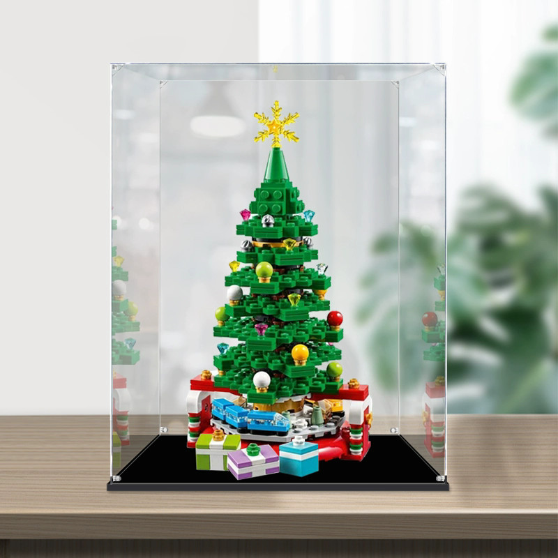Lego Acrylic Display Box MY For 40338 Christmas Tree, Popmart Labubu Zimomo & Sneakers (Kotak Pamera