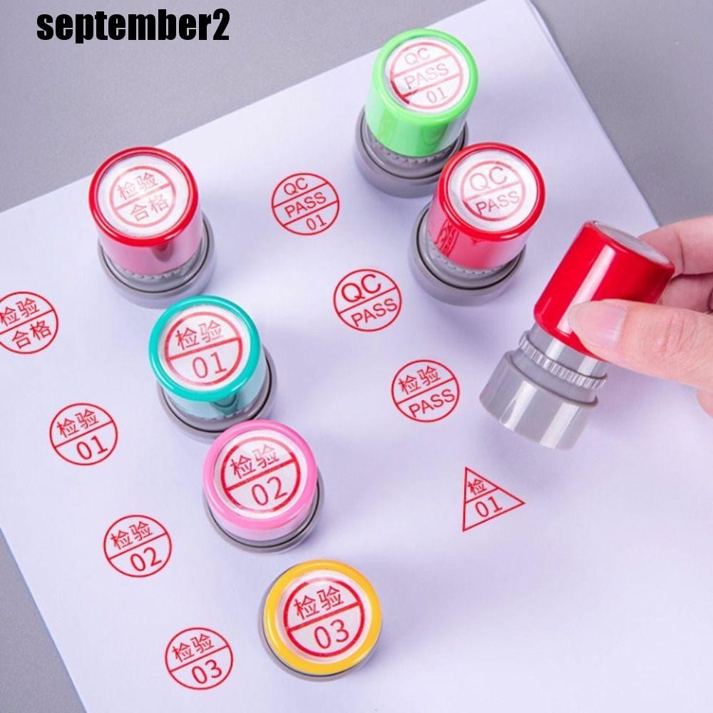 SEPEMBER QA QC Inspect Stamp, Time-Inking Quality PASS Stamp, Pocket FQC OQC IQC Quality Insection S