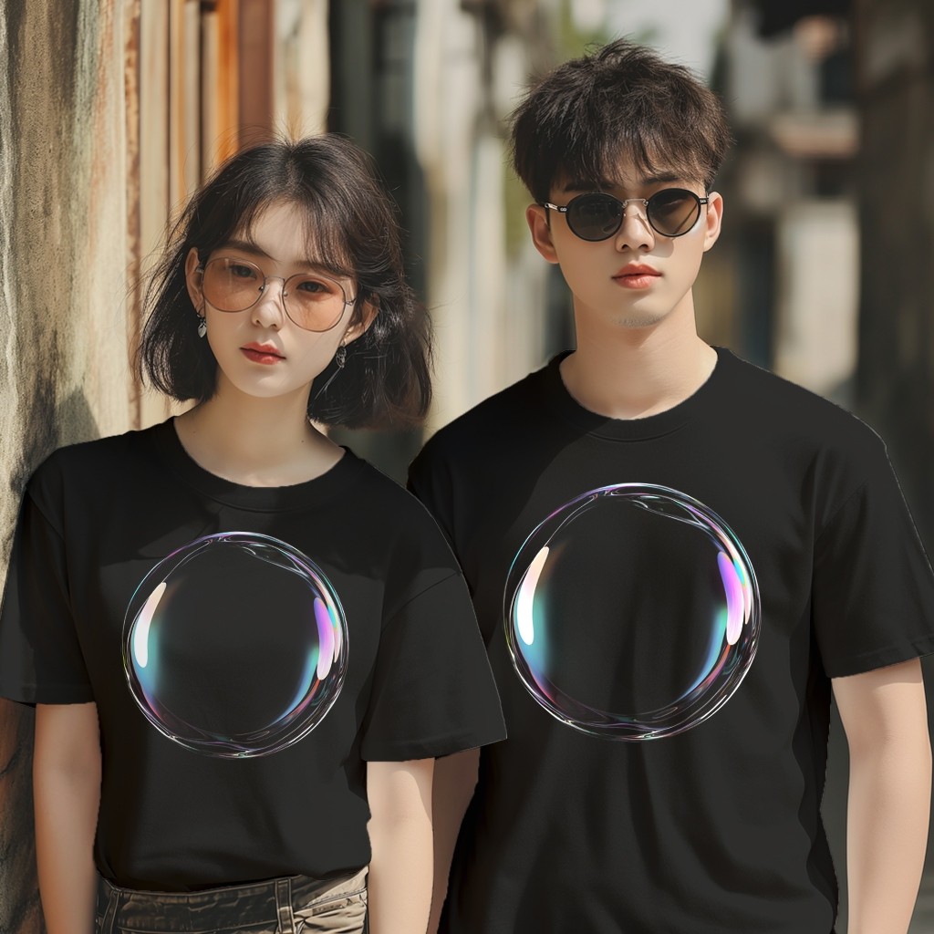 จัดส่ง 24 ชั่วโมง 100% Design 3D Bubble One V2 - เสื้อยืด Original Premium Distro 3D Bubble One V2 -