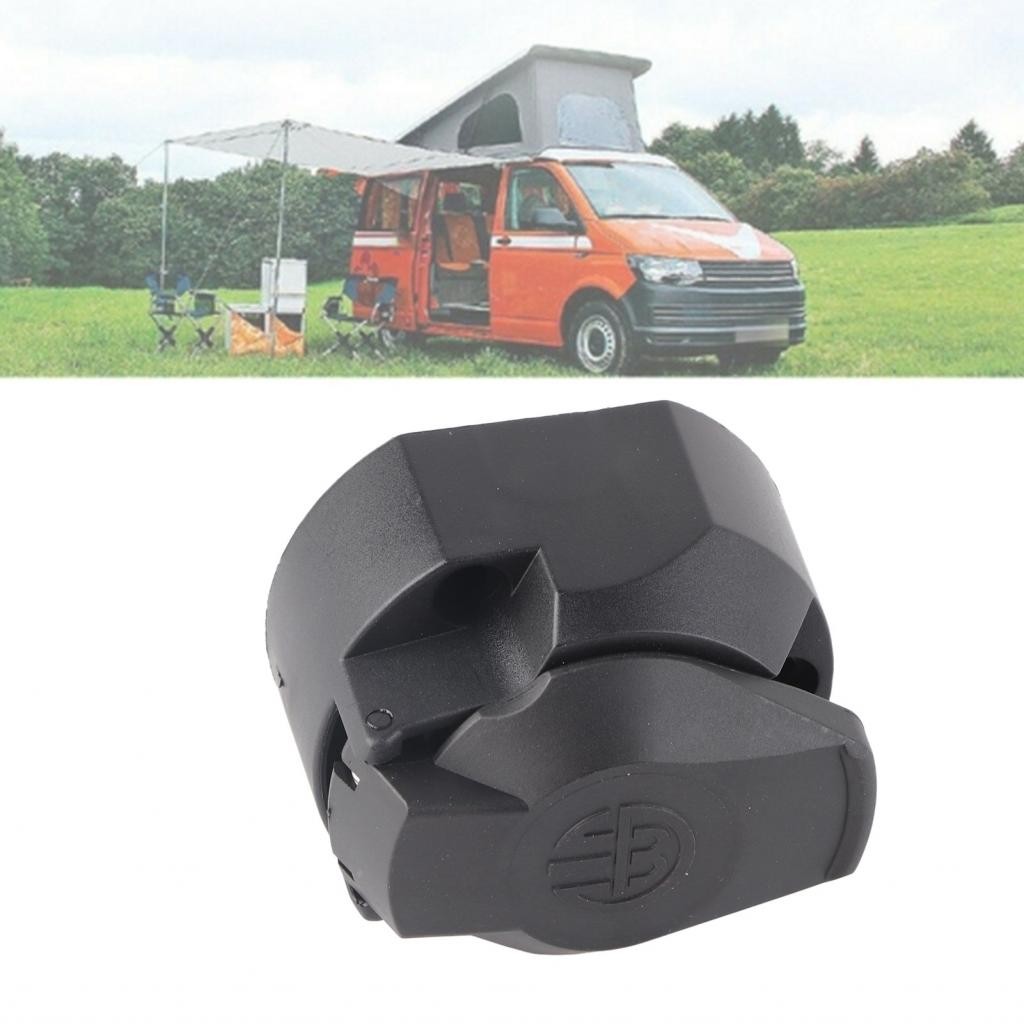 Macospice-vn Akozon Trailer สายไฟซ็อกเก็ต 7 พิน ABS และวัสดุทองแดง 1.5 M/4.9ft สายสําหรับ