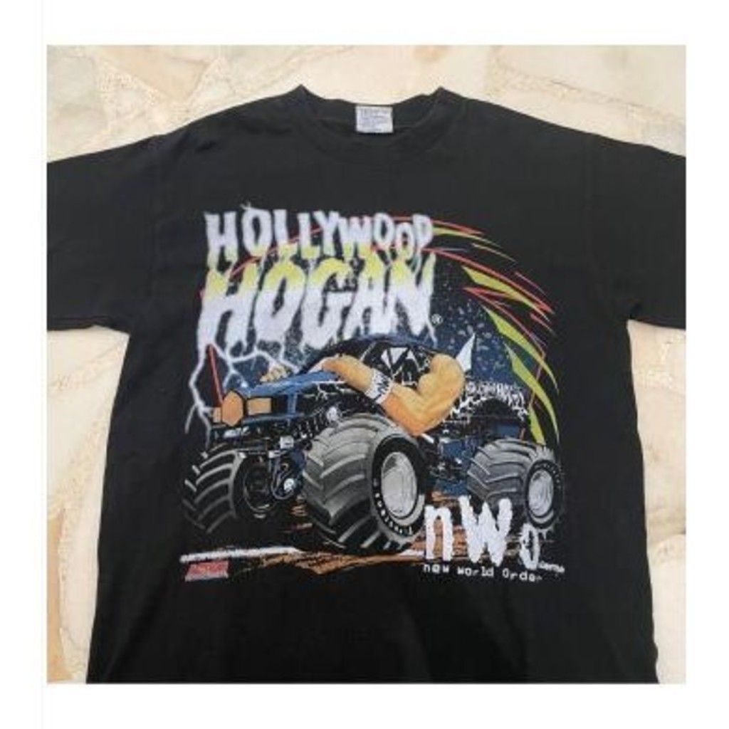 แฟชั่น Vtg 2025 Vintage Wcw Wwf Wwe Nwo Hulk Hogan Nascar Movie Tshirt Jersey / Baju Microfiber Jers