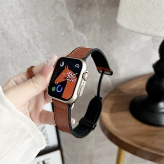 22 มม.สายหนังแม่เหล็กสําหรับ Redmi Watch 5 Active/5 Liteสายสร้อยข้อมือกันน้ําสําหรับRedmiนาฬิกา 3 Active/3 Lite/Xiaomiนาฬิกา 5 สายรัดข้อมือ