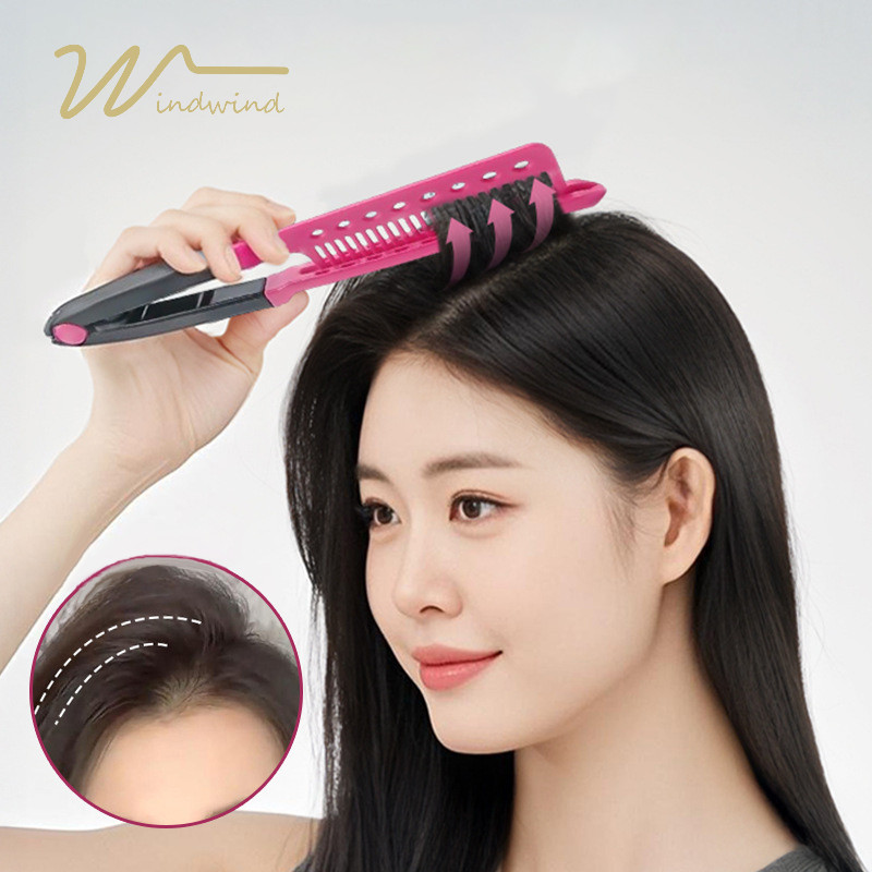 🔥ร้านค้าไทย🔥DIY หวีผมตรงสําหรับจัดแต่งทรงผมมืออาชีพและยืดผม-ww