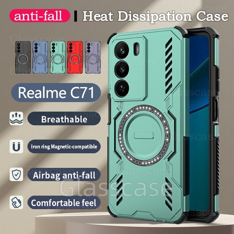 Realme C71 2025 สําหรับ Realme C71 C73 RealmeC71 C 71 RealmeC73 C 73 Hollow การกระจายความร้อนเคสโทรศ