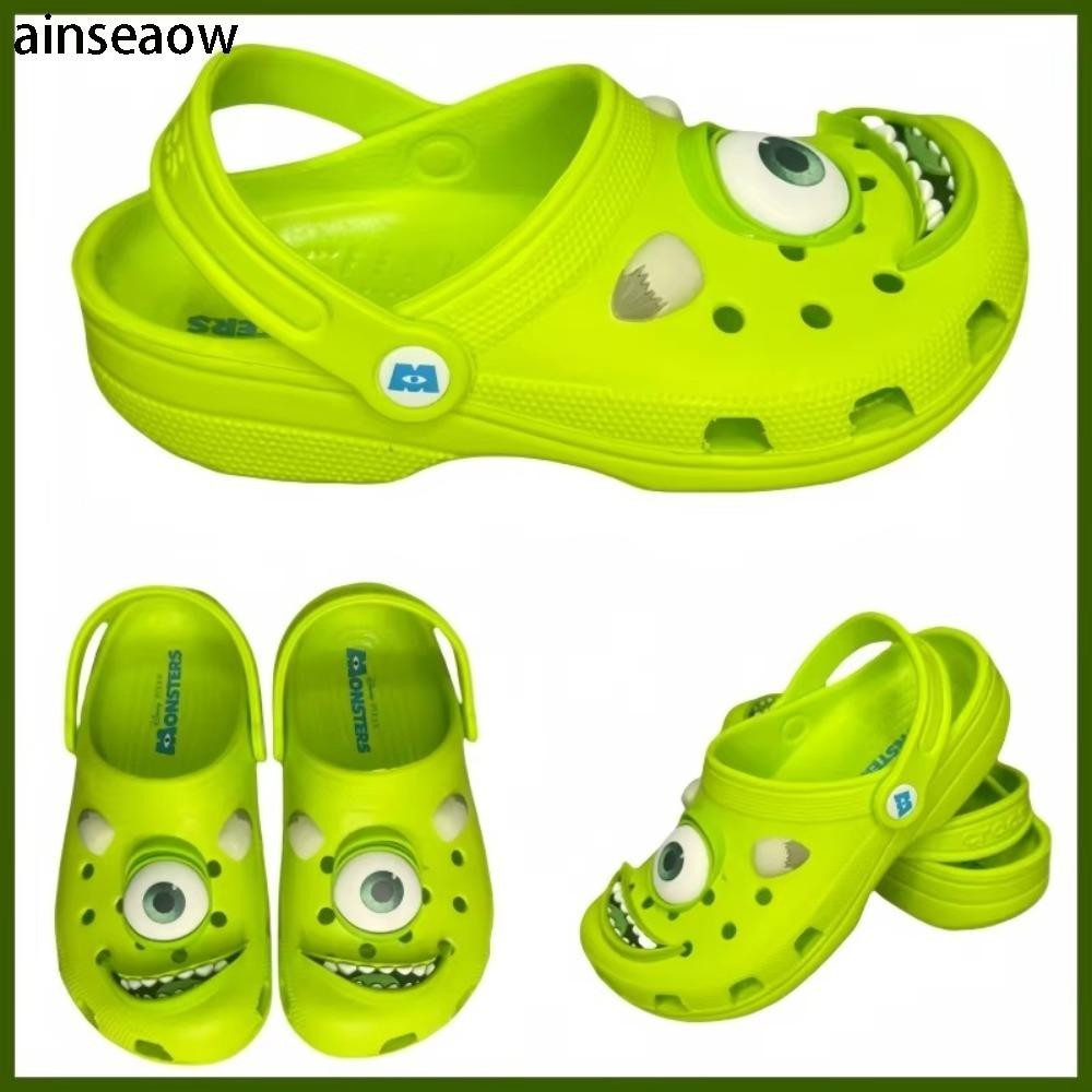 รองเท้าแตะ AINSEOW รองเท้ารู EVA พื้นหนา รองเท้าแตะชายหาดตกแต่ง DIY กันลื่น ฤดูร้อน