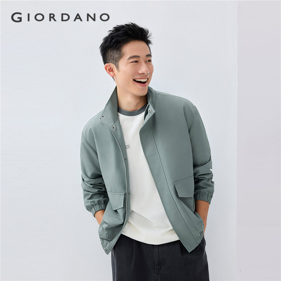 GIORDANO MEN Stand collar cargo pockets jacket 01075065