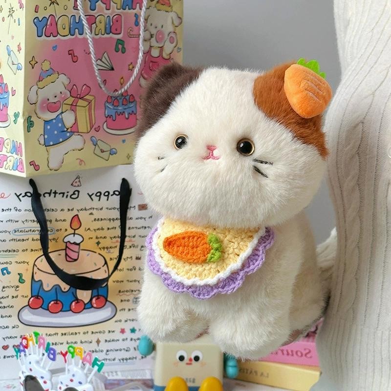 ของเล่นตุ๊กตา แมวน่ารัก ตุ๊กตา 20-21cm ขนฟู นุ่มนิ่ม ของขวัญวันเกิด ของเล่นเด็ก ของขวัญสำหรับสาว