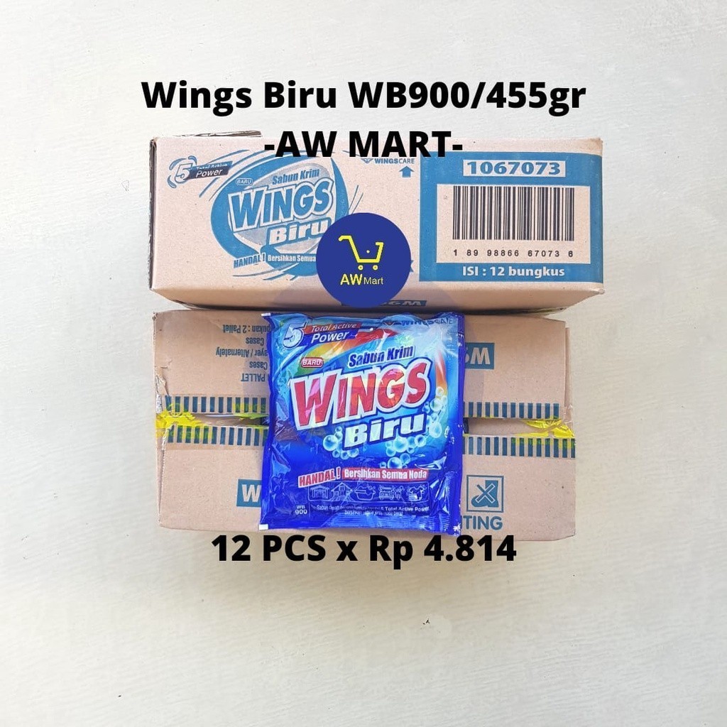 [PER BOX/12 PCS] WB900 Wings Blue Soap WB500 (FROM THE FACTORY DIRECT!!)