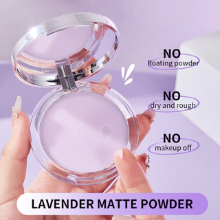 Lavender Matte Powder 10g แป้งม่วงควบคุมความมัน ไร้สีไร้ฝุ่น ลดความมัน ติดทน ผช.ใช้ได้
