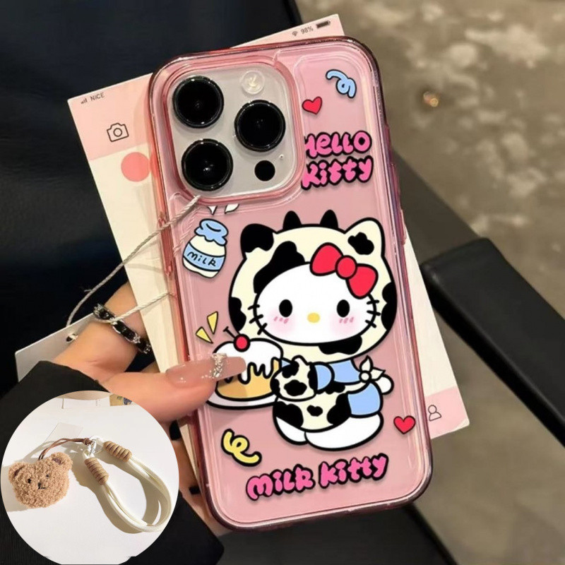 Hellokitty Anti Crack เค้กกรณี Infinix Smart 10 Plus Hot 60i ร้อน 60I หมายเหตุ 50 Pro สมาร์ท 10 Plus