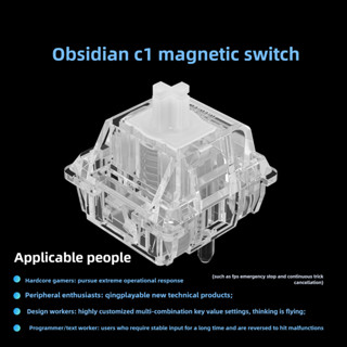 10pcs MMD Obsidian C1 สวิทช์แม่เหล็ก Rapid Trigger Prelubed …