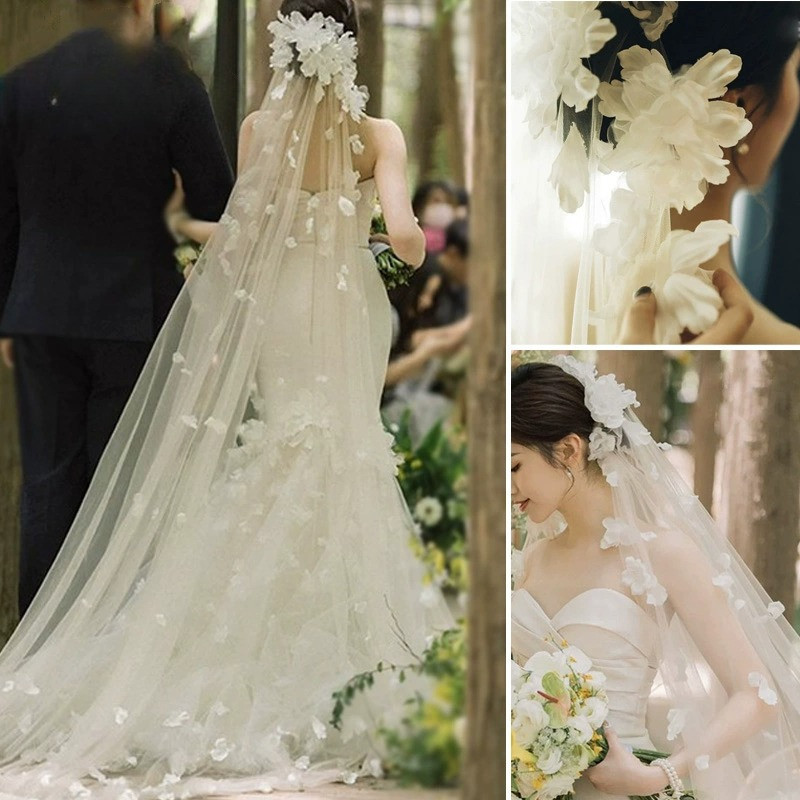 วิซาร์ดพวงมาลัยดอกไม้ vintage มีสไตล์เหมือนนางฟ้า สำหรับชุดแต่งงานของเจ้าสาว