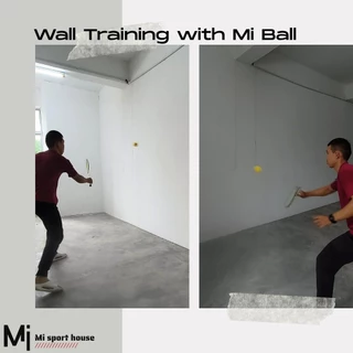 Mi Ball - Badminton Wall Training Latihan Dinding, ลูกขนไก่เทียม, Manmade Shutllecock, T ball