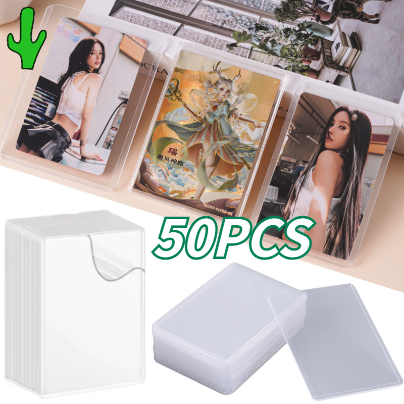 50 ชิ้นโปร่งใสการ์ด Protector Toploader / Pokemon Card Sleeve / Photocard Toploader / Pokemon Card P
