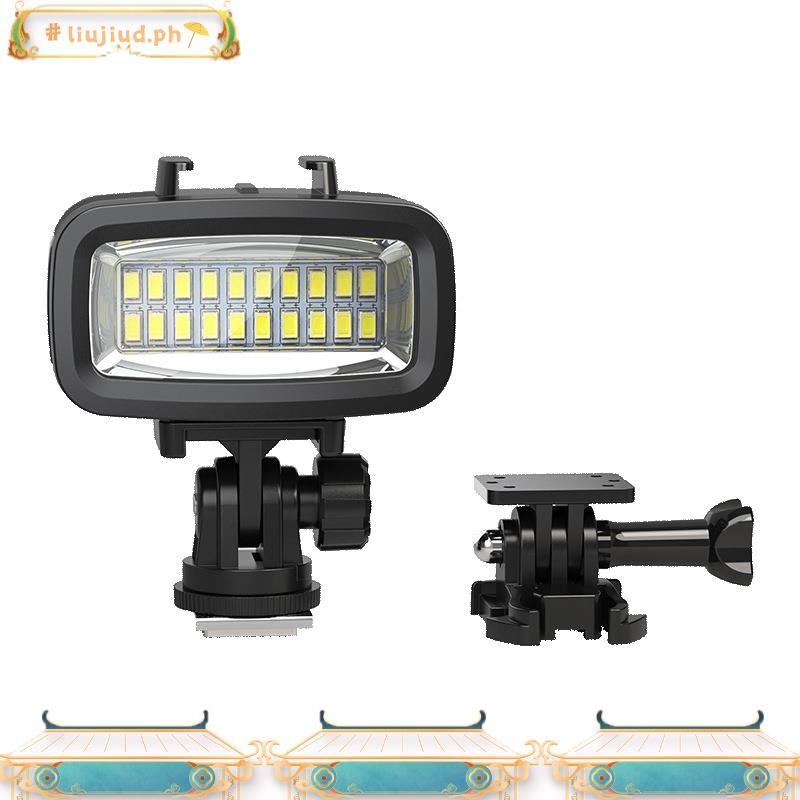 liujiud.ph20LED ดําน้ําแบบพกพาเติมแสงถ่ายภาพสําหรับกล้อง