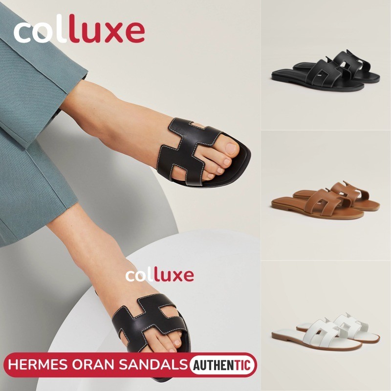 เฮอร์มีส Hermès Hermes Oran Sandals Flat sandals รองเท้าแตะ