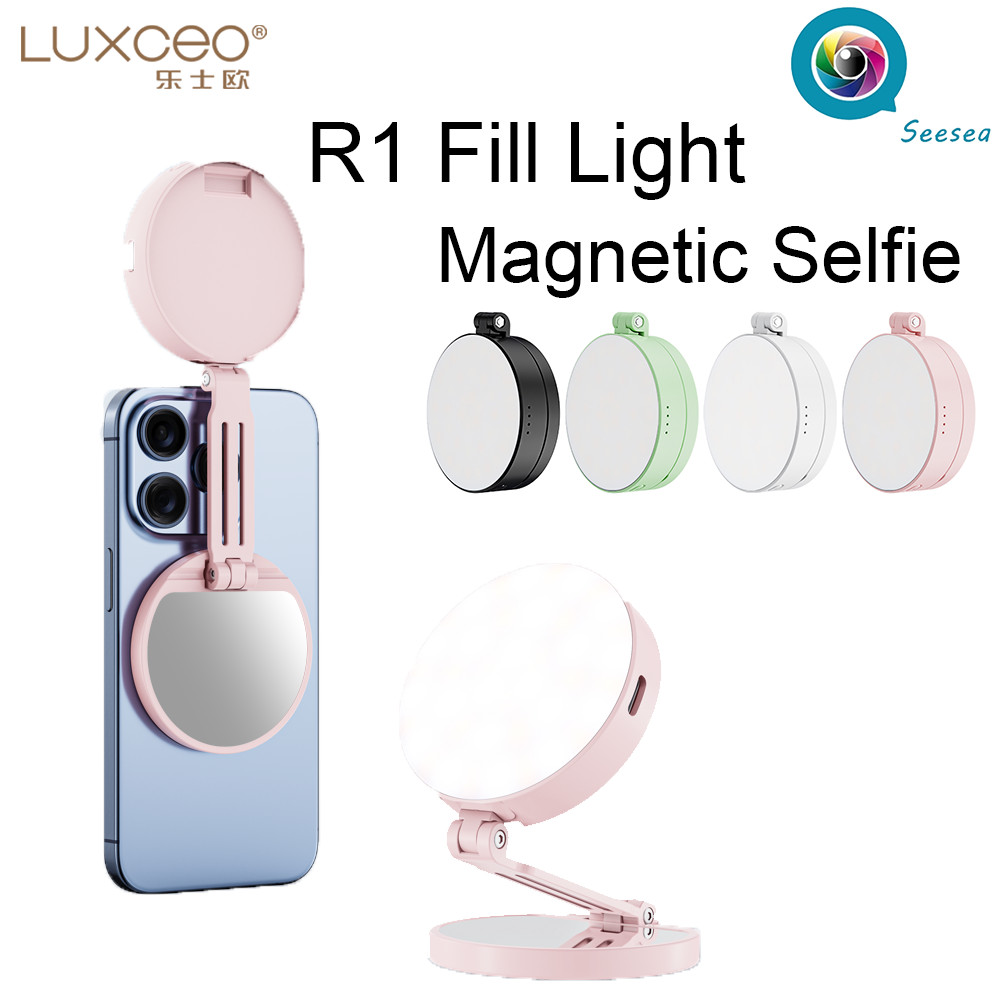 LUXCEO R1 โทรศัพท์มือถือแม่เหล็กเซลฟี่เติมไฟ 2500K/3500K/4500K/5500K/6500K