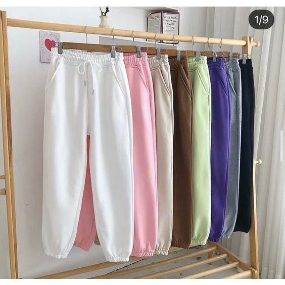 JOGGER SWEATPANTS JOGGER SWEATPANTS สําหรับผู้ชายและผู้หญิง JOGGER กางเกงรัดรูป JOGGER เทรนด์กางเกงย