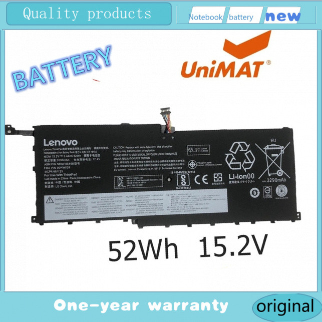 LENOVO แบตเตอรี่ 00HW028 ของแท้ (สำหรับ ThinkPad X1 CARBON , ThinkPad X1 YOGA SB10F46466 OOHW028) Le