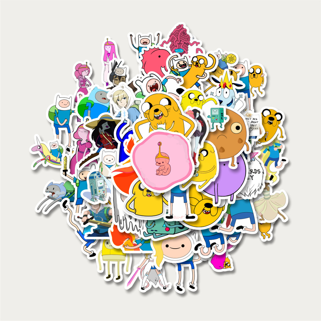 สติ๊กเกอร์แพ็คสติ๊กเกอร์การ์ตูนซีรีส์ Adventure Time Character Mix 1 | สติ๊กเกอร์ TUMBLR | สติ๊กเกอร