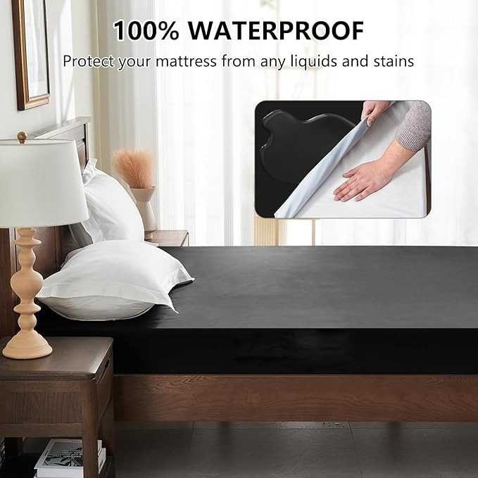 JKMLLCM HILIFE ผ้าปูที่นอนกันน้ําธรรมดาทรงกลมกันลื่น - HL1