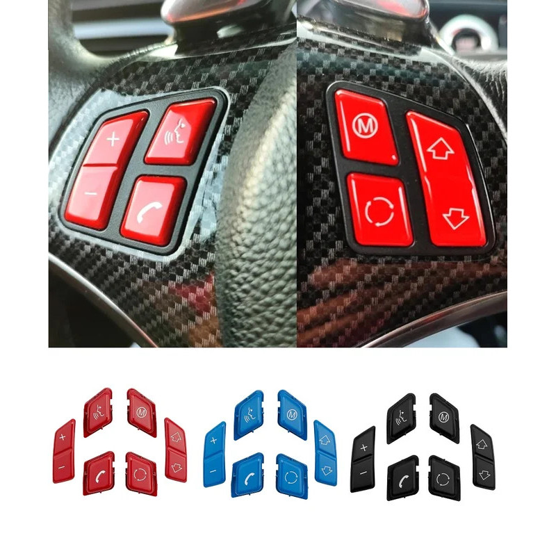 พวงมาลัยรถ M ปุ่มสวิทช์สําหรับ BMW 3 Series E90 E92 E93 M3 /1 Series E81 E82 E87 E88 /X1 E84 Auto ac