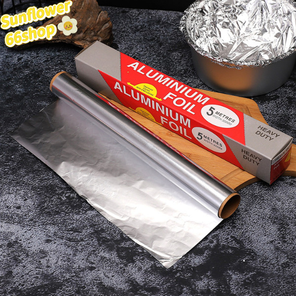 Sunflower66 กระดาษฟอยล์ ฟอยล์อะลูมิเนียมห่ออาหาร 5เมตร พร้อมส่ง