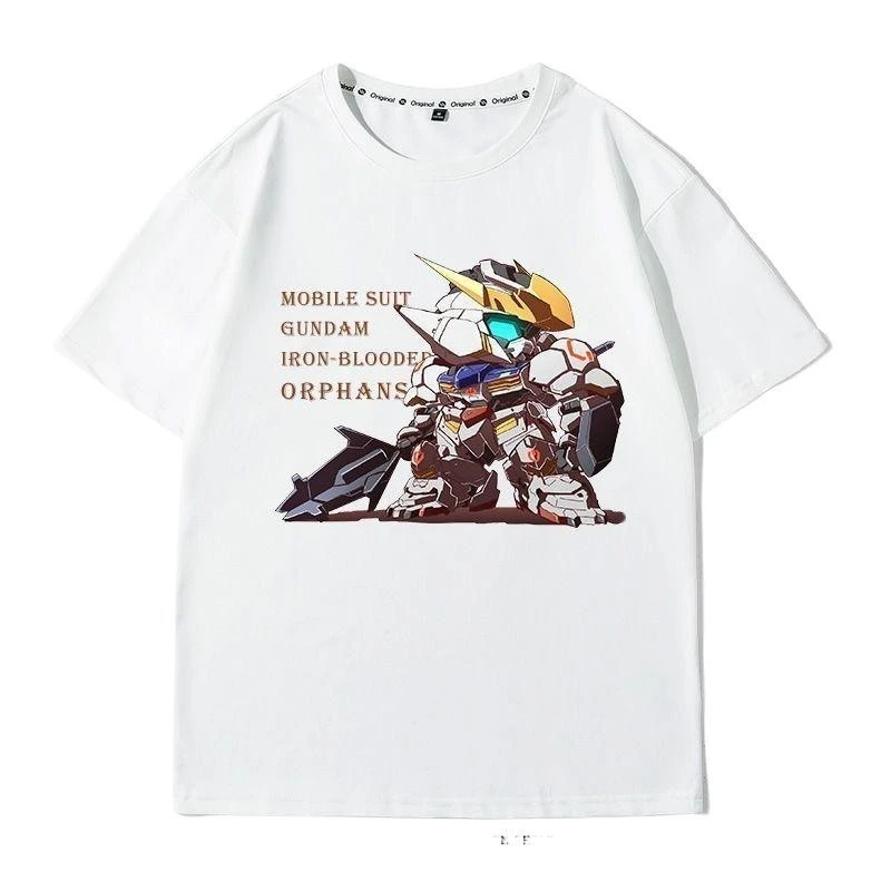 เสื้อยืดกันดั้ม Barbatos แขนสั้น สไตล์อนิเมะ