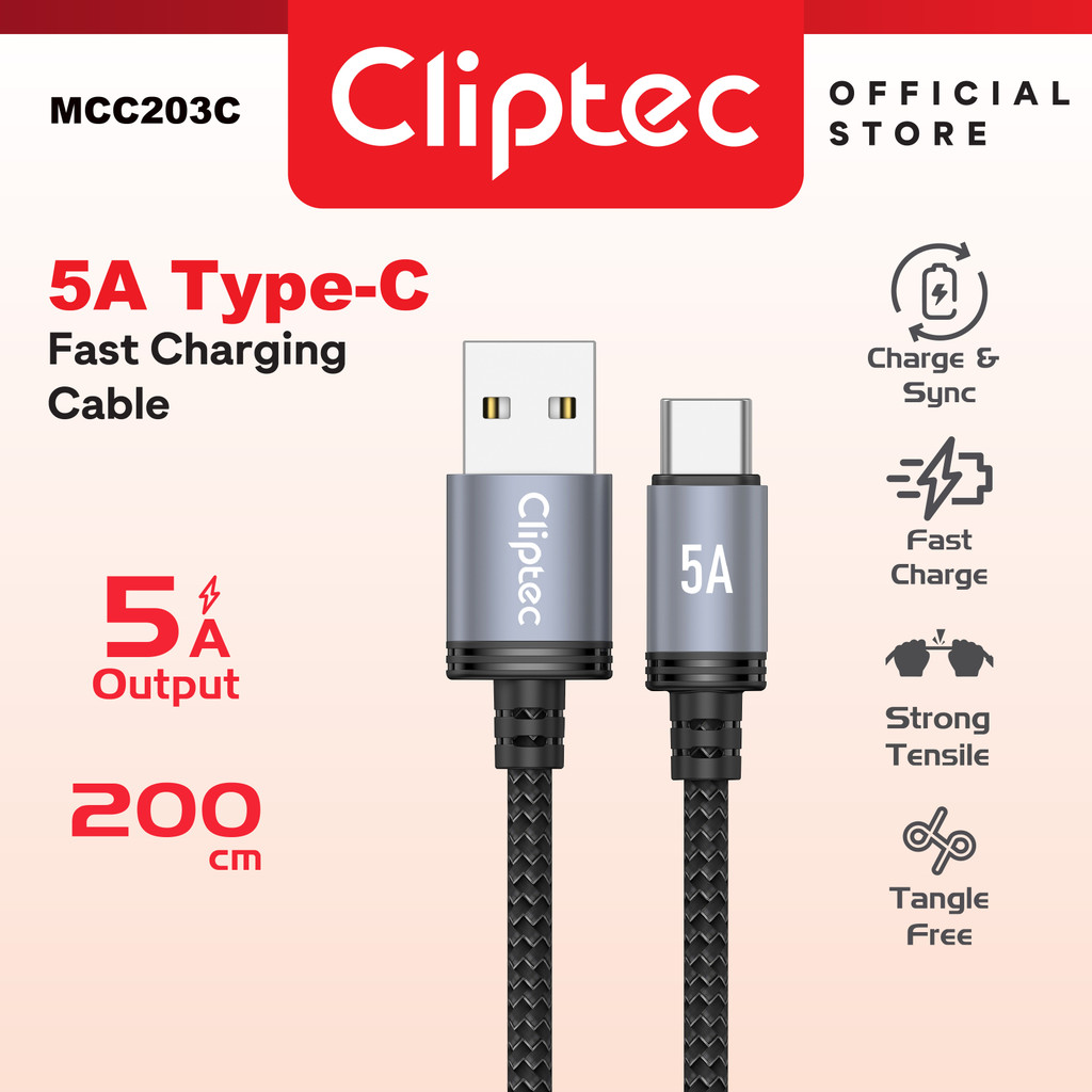 Cliptec MCC203 - สายชาร์จเร็ว The Loop Series (200ซม.)