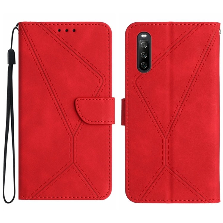 เคสโทรศัพท์หนังลายนูนเย็บสําหรับ Sony Xperia 10 VI/Sony Xperia 1 VI/Sony Xperia 1 VI/Sony Xperia 1 V