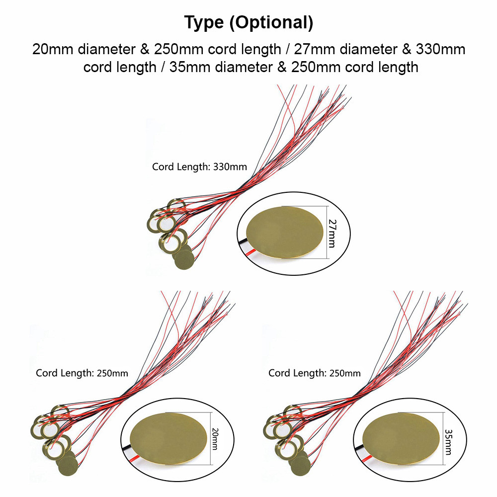 Musicalbase-th piezo pickup 15pcs discs mic drum drum trigger acoustic amplifiers discs transducer c
