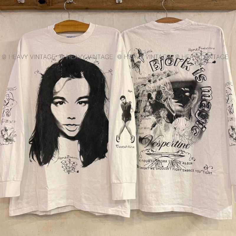 Bjork is Magic The Forth Album Love Sleeve เสื้อทัวร์ เสื้อวินเทจ heavy vintage shirt