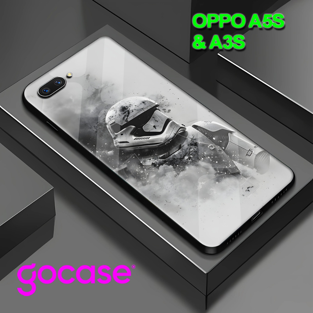 HP (KL 2) GLOSSY สําหรับ OPPO A3S l OPPO A5S l อะนิเมะ motif กรณี l บทคัดย่อ l น่ารัก l Gamers l ROG