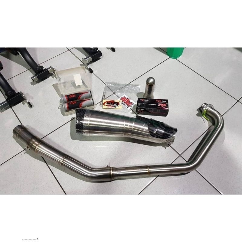 EXHAUST R9 H2 SS ใหม่สําหรับ CBR150 GSX150 SONIC VISION FU R15 V2 V3/ETL