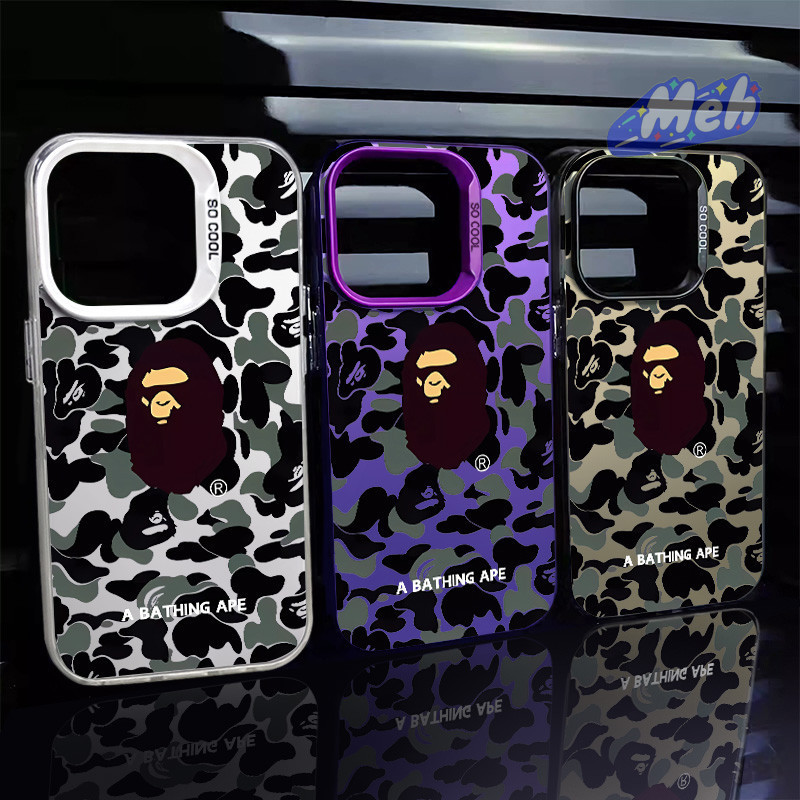 เงินกรณีiPhone 13 Soft CaseหมีCamouflage Rippleคลุมทั้งหมดสําหรับกรณีiPhone 15 X XS MAXกรณีIphone XR