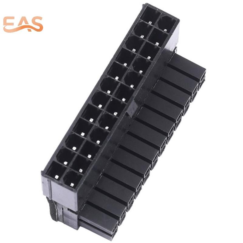 Easyturn อะแดปเตอร์ปลั๊กเมนบอร์ด ATX 24pin 90 องศา 24 pin เป็น 24pin สําหรับพาวเวอร์ซัพพลาย ET