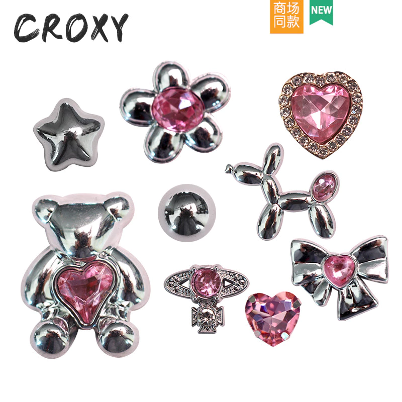 เครื่องประดับรองเท้าหมีสไตล์คลอด DIY พินตกแต่งแบบเมทัลลิก เพิ่มความงามสำหรับทั้งผู้ชายและผู้หญิง